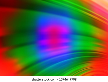 Light Multicolor, Rainbow vector glossy abstract template. Colorful abstract illustration with gradient. The elegant pattern for brand book.