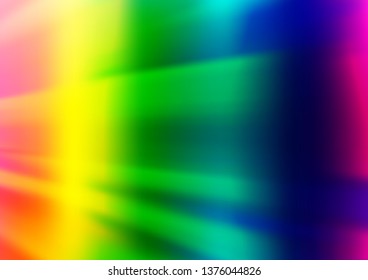 Light Multicolor, Rainbow vector glossy bokeh pattern. Creative illustration in halftone style with gradient. The template can be used for your brand book.