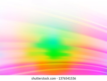 Light Multicolor, Rainbow vector glossy abstract background. A vague abstract illustration with gradient. The template can be used for your brand book.