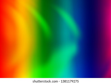 Light Multicolor, Rainbow vector glossy abstract background. A completely new color illustration in a bokeh style. A completely new design for your business.