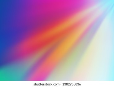 Light Multicolor, Rainbow vector glossy bokeh pattern. Glitter abstract illustration with an elegant design. The best blurred design for your business.