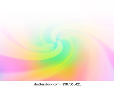 Light Multicolor, Rainbow vector glossy bokeh pattern. Colorful illustration in abstract style with gradient. The best blurred design for your business.