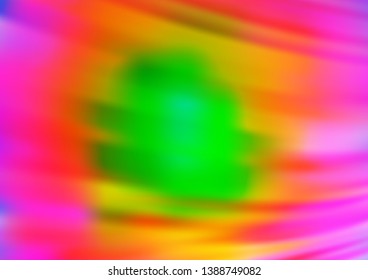 Light Multicolor, Rainbow vector glossy bokeh pattern. Creative illustration in halftone style with gradient. A completely new template for your design.