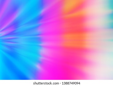 Light Multicolor, Rainbow vector glossy bokeh pattern. Colorful illustration in blurry style with gradient. A completely new design for your business.