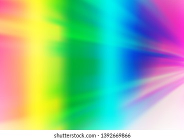 Light Multicolor, Rainbow vector glossy abstract template. Shining colorful illustration in a Brand new style. The best blurred design for your business.