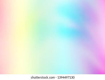 Light Multicolor, Rainbow vector glossy bokeh pattern. Colorful illustration in blurry style with gradient. The blurred design can be used for your web site.