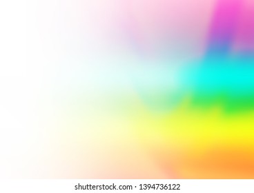 Light Multicolor, Rainbow vector glossy bokeh pattern. Glitter abstract illustration with an elegant design. The template for backgrounds of cell phones.