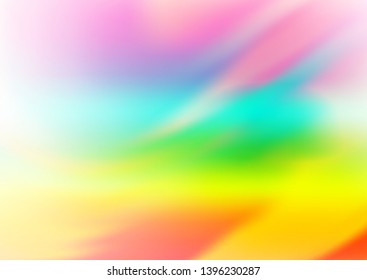 Light Multicolor, Rainbow vector glossy bokeh pattern. Modern geometrical abstract illustration with gradient. The background for your creative designs.