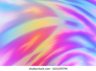 Light Multicolor, Rainbow vector glossy abstract background. Creative illustration in halftone style with gradient. Background for designs.