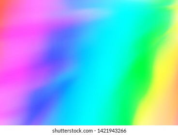 Light Multicolor, Rainbow vector glossy bokeh pattern. Glitter abstract illustration with an elegant design. The template can be used for your brand book.