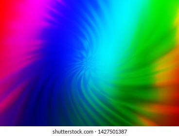 Light Multicolor, Rainbow vector glossy abstract background. Shining colorful illustration in a Brand new style. Brand new style for your business design.