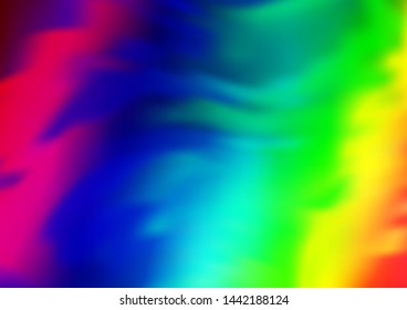 Light Multicolor, Rainbow vector glossy abstract background. Modern geometrical abstract illustration with gradient. The background for your creative designs.