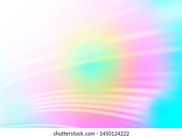 Light Multicolor, Rainbow vector glossy bokeh pattern. A vague abstract illustration with gradient. A new texture for your design.