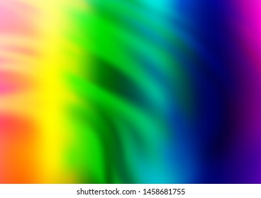 Light Multicolor, Rainbow vector glossy bokeh pattern. Glitter abstract illustration with an elegant design. A completely new design for your business.