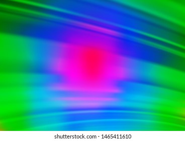Light Multicolor, Rainbow vector glossy bokeh pattern. Colorful illustration in abstract style with gradient. A completely new design for your business.