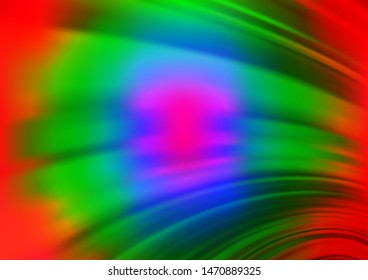 Light Multicolor, Rainbow vector glossy abstract template. A vague abstract illustration with gradient. The best blurred design for your business.