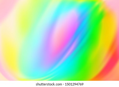 Light Multicolor, Rainbow vector glossy abstract backdrop. An elegant bright illustration with gradient. Background for designs.