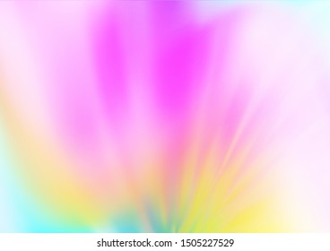 Light Multicolor, Rainbow vector glossy abstract background. Shining colorful illustration in a Brand new style. The elegant pattern for brand book.