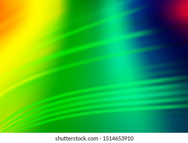 Light Multicolor, Rainbow vector glossy bokeh pattern. Glitter abstract illustration with an elegant design. Brand new style for your business design.