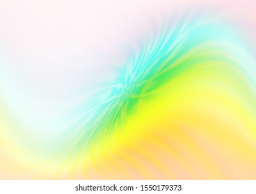 Light Multicolor, Rainbow vector glossy abstract template. Shining colorful illustration in a Brand new style. A completely new template for your design.