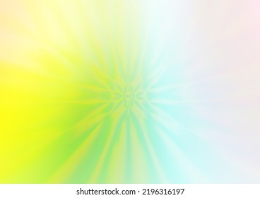 Light Multicolor, Rainbow vector glossy abstract template. Colorful abstract illustration with gradient. A completely new design for your business.