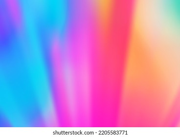 Light Multicolor, Rainbow vector glossy bokeh pattern. A completely new color illustration in a bokeh style. The background for your creative designs.