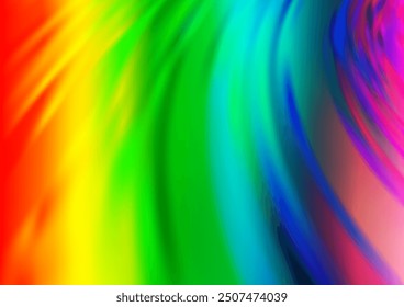 Light Multicolor, Rainbow vector glossy bokeh pattern. A completely new color illustration in a bokeh style. The template for backgrounds of cell phones.