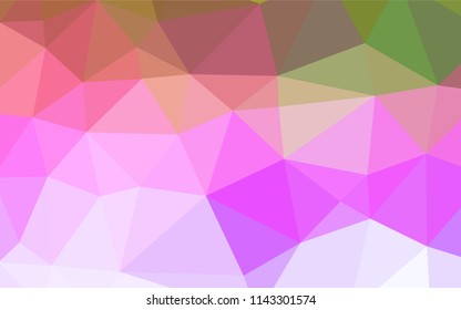 Light Multicolor, Rainbow vector hexagon mosaic cover. Creative illustration in halftone style with gradient. The polygonal design can be used for your web site.