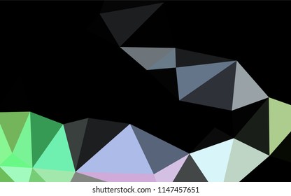 Light Multicolor, Rainbow vector hexagon mosaic cover. Creative illustration in halftone style with gradient. A new texture for your design.