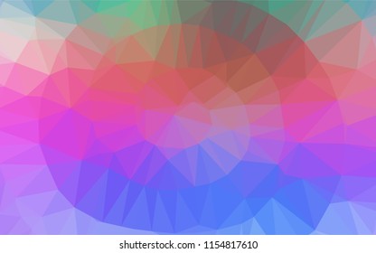 Light Multicolor, Rainbow vector hexagon mosaic texture. A completely new color illustration in a vague style. The completely new template can be used for your brand book.