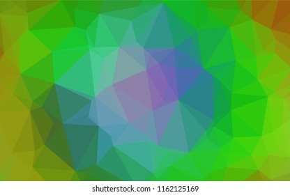 Light Multicolor, Rainbow vector hexagon mosaic cover. A vague abstract illustration with gradient. The polygonal design can be used for your web site.