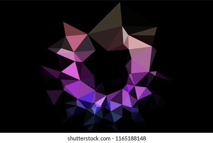 Light Multicolor, Rainbow vector hexagon mosaic cover. A sample with polygonal shapes. Brand new style for your business design.