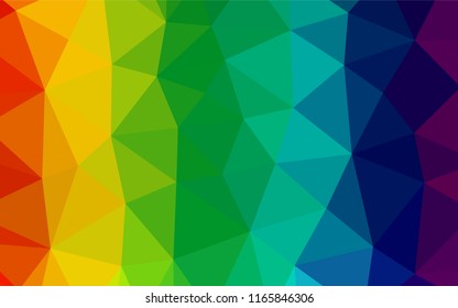 Light Multicolor, Rainbow vector hexagon mosaic texture. Modern geometrical abstract illustration with gradient. The completely new template can be used for your brand book.