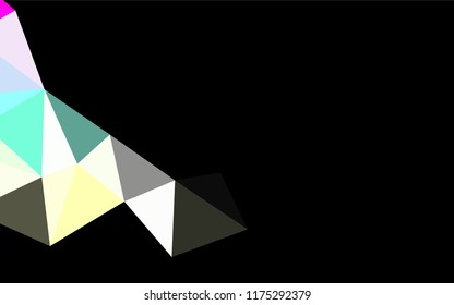 Light Multicolor, Rainbow vector hexagon mosaic template. Modern geometrical abstract illustration with gradient. A completely new design for your business.