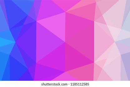 Light Multicolor, Rainbow vector hexagon mosaic cover. A sample with polygonal shapes. The elegant pattern can be used as part of a brand book.