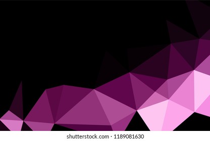 Light Multicolor, Rainbow vector hexagon mosaic cover. Triangular geometric sample with gradient.  A new texture for your design.