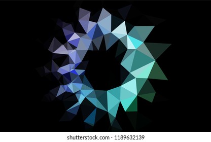 Light Multicolor, Rainbow vector hexagon mosaic template. Modern geometrical abstract illustration with gradient. The textured pattern can be used for background.