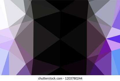 Light Multicolor, Rainbow vector hexagon mosaic cover. Geometric illustration in Origami style with gradient.  The polygonal design can be used for your web site.