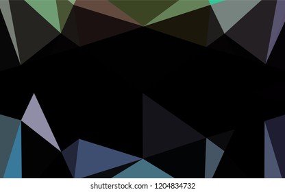 Light Multicolor, Rainbow vector hexagon mosaic texture. Creative geometric illustration in Origami style with gradient. The completely new template can be used for your brand book.