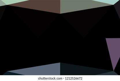 Light Multicolor, Rainbow vector hexagon mosaic cover. Modern geometrical abstract illustration with gradient. The completely new template can be used for your brand book.