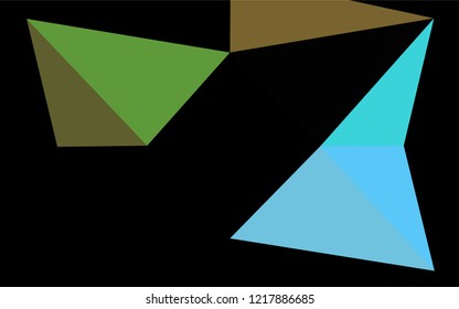 Light Multicolor, Rainbow vector hexagon mosaic template. Modern geometrical abstract illustration with gradient. A completely new design for your business.