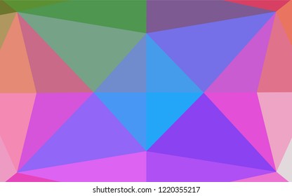 Light Multicolor, Rainbow vector hexagon mosaic texture. Colorful abstract illustration with gradient. The polygonal design can be used for your web site.