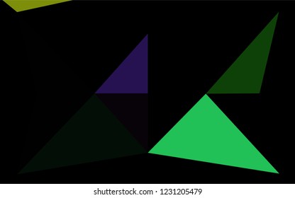 Light Multicolor, Rainbow vector hexagon mosaic template. Glitter abstract illustration with an elegant design. The completely new template can be used for your brand book.