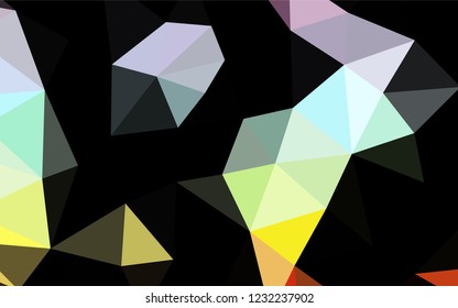 Light Multicolor, Rainbow vector hexagon mosaic template. Brand new colored illustration in blurry style with gradient. A completely new template for your business design.