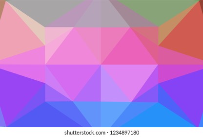 Light Multicolor, Rainbow vector hexagon mosaic cover. Brand new colored illustration in blurry style with gradient. A completely new design for your business.