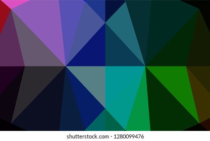 Light Multicolor, Rainbow vector hexagon mosaic texture. Modern geometrical abstract illustration with gradient. The completely new template can be used for your brand book.