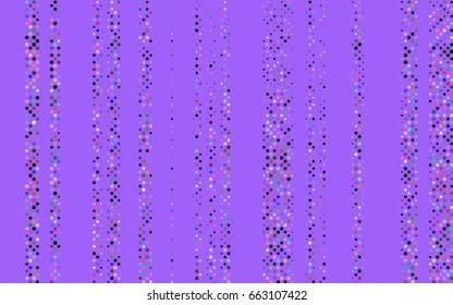 Light Multicolor, Rainbow vector illustration which consist of circles. Dotted gradient design for your business. Creative geometric background in halftone style with colored spots.