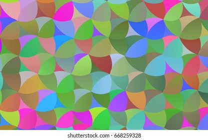 Light Multicolor, Rainbow vector illustration which consist of circles. Dotted gradient design for your business. Creative geometric background in halftone style with colored spots.