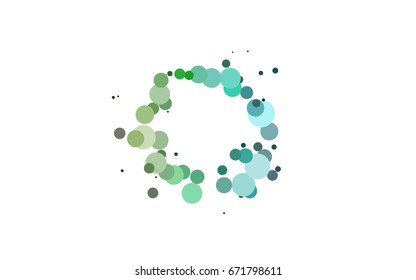 Light Multicolor, Rainbow vector illustration which consist of circles. Dotted gradient design for your business. Creative geometric background in halftone style with colored spots.
