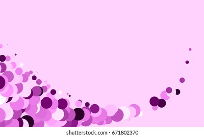 Light Multicolor, Rainbow vector illustration which consist of circles. Dotted gradient design for your business. Creative geometric background in halftone style with colored spots.